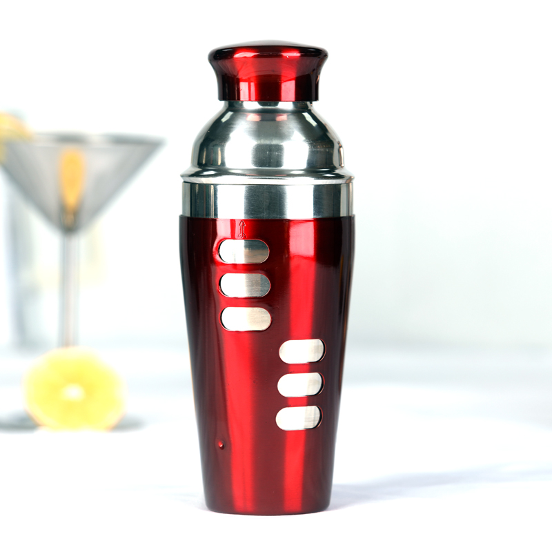 750ml 1Color Painted Recipe Cocktail Shaker with Crown Lid WingShung