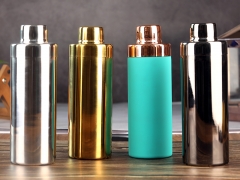 550ml Cylinder Golden Plated Cobbler Cocktail Shaker