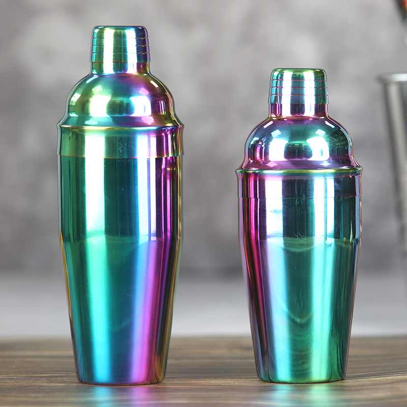 750ml Stainless Steel Rainbow Plated Cocktail Shaker - WingShung