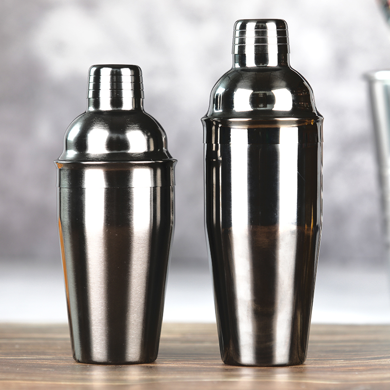 550ml Stainless Steel Gun Black Plated Cocktail Shaker