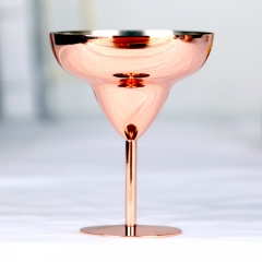 300ml Stainless Steel Copper Electroplated Margarita Cup Margarita Glass Goblet