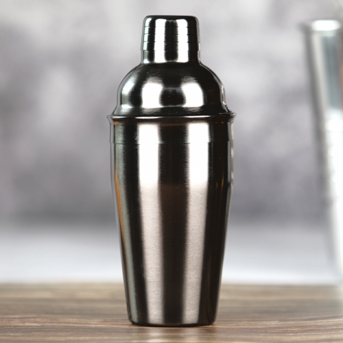 550ml Stainless Steel Gun Black Plated Cocktail Shaker