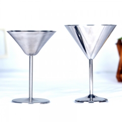 300ml Stainless Steel Martini Cup Martini Glass Goblet