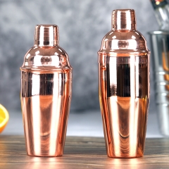 750ml Stainless Steel Copper Plated Cocktail Shaker