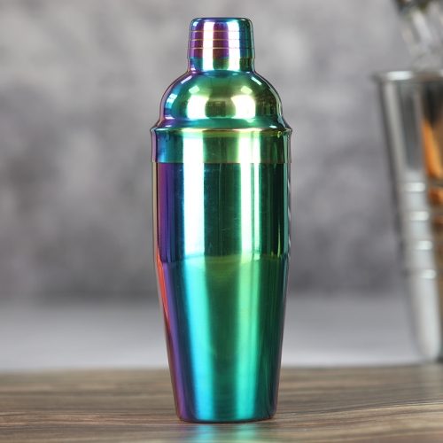 750ml Stainless Steel Rainbow Plated Cocktail Shaker