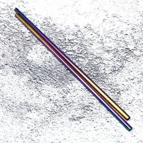Φ12*265mm Food Grade electroplate Stainless Steel Straw Curved Straw