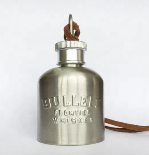 1oz Bottle Shaped Stainless Steel Mini Hip Flask