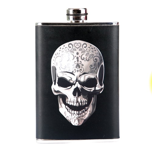8oz PU Wrapped Stainless Steel Hip Flask