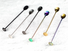 Stainless Steel Twisted Stem Bar Spoon