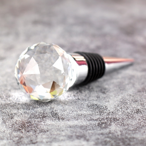 Crystal Zinc Alloy Wine Stopper