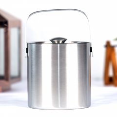 1500ml Double Wall Stainless Steel Ice Bucket With Lid