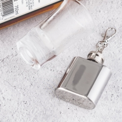1oz Stainless Steel Mini Hip Flask