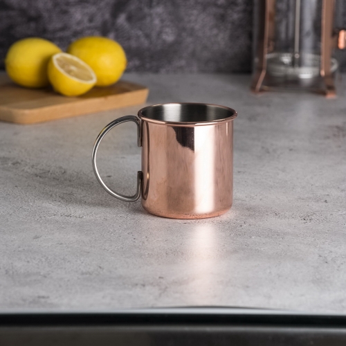 550ml Copper Electroplated Moscow Mule Mug Cylindrical Mug