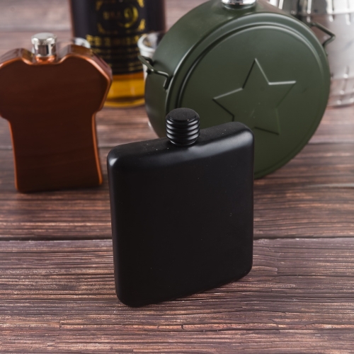 6oz Painted Stainless Steel Premium Hip Flask