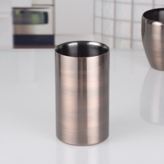 1000ml Electroplated Double Wall Stainless Steel Ice Bucket 1L Ice Bucket