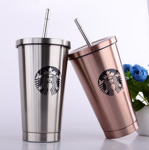 Starbucks Stainless Steel Suction Cup Goddess Insulation Cup Coffee Cup 16 colors Water Bottle