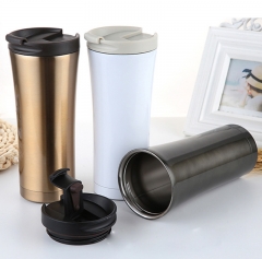 500ml Hot Quality Double Wall Stainless Steel Vacuum Flasks Car Thermo Cup Coffee Tea Travel Mug