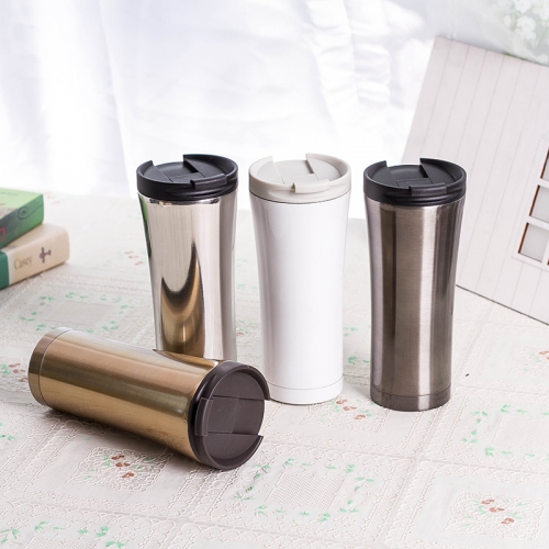 500ml Hot Quality Double Wall Stainless Steel Vacuum Flasks Car Thermo Cup Coffee Tea Travel Mug