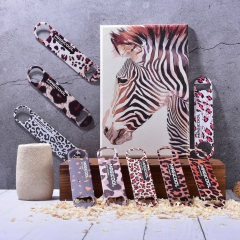 Leopard Print Speed Opener Stainless Steel Bottle Opener Bar Blade