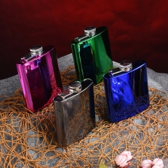 6oz Hip Flask Electroplating Hip Flask 1-Color Hip Flask