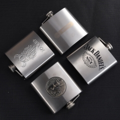 6oz Hip Flask Printed Hip Flask Laser Etched Hip Flask Famous Brands