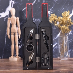 3-pc Wine Accessories Set Wine Bottle Set With Corkscrew Wine Drip Ring Wine Pourer