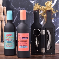 3-pc Wine Accessories Set Wine Bottle Set With Corkscrew Wine Drip Ring Wine Pourer