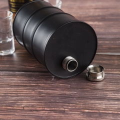 25oz Barrel Flask Big Cylindrical Hip Flask