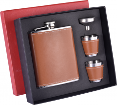 8oz Hip Flask Set With Gift Box Hip Flask Gift Set