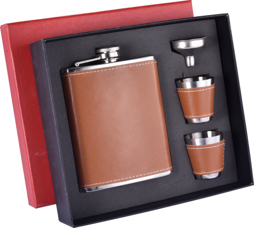 8oz Hip Flask Set With Gift Box Hip Flask Gift Set