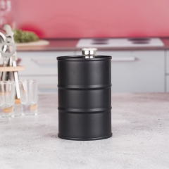 25oz Barrel Flask Big Cylindrical Hip Flask