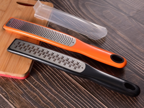Stainless Steel Grater Curved Grater Cheese Grater With Plastic Handle