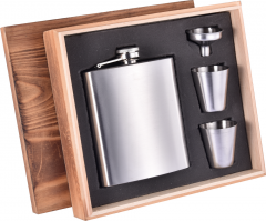 8oz Hip Flask Set With Gift Box Hip Flask Gift Set