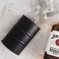 25oz Barrel Flask Big Cylindrical Hip Flask