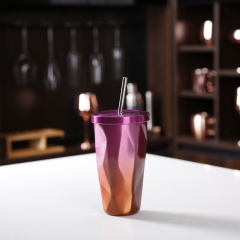 500ML Gradient Color Stainless Steel Coffee Drink Tea Mug