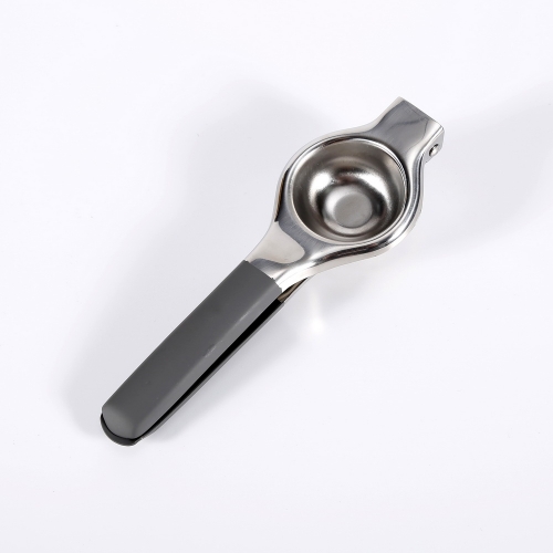 Stainless Steel Lemon Squeezer With Grey Handle Lemon Press Juicer