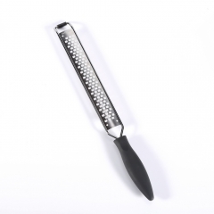 Long Handle Stainless Steel Grater Cheese Grater With Grey Handle Lemon Grater