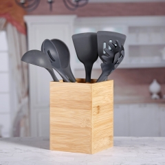 Wooden Handle Silicone Kitchen Utensil Set