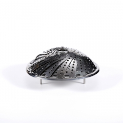 Stainless Steel Steamer Foldable Steamer Adjustable Folding Steamer