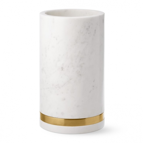 1000ml Marble Ice Bucket Ice Wine Barrel With Golden Ring