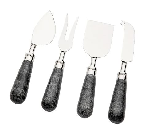 4-pc Cheese Knife Set Marble Cheese Knives Cheese Fork