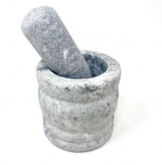 Granite Mortar And Pestle Set Garlic Grinder Kitchenware Masher