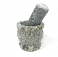 Green Marble Pestle and Mortar Kitchenware Masher