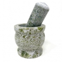 Green Marble Pestle and Mortar Kitchenware Masher