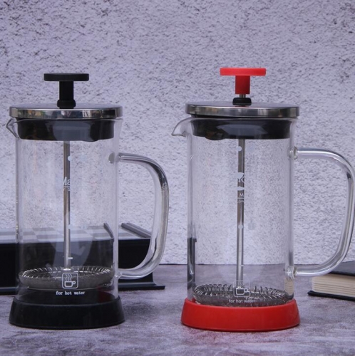 1000ml Glass French Press Coffee Maker With Plastic Base
