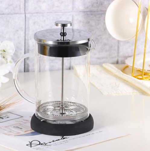 1000ml Glass French Press Coffee Maker With Silicone Base