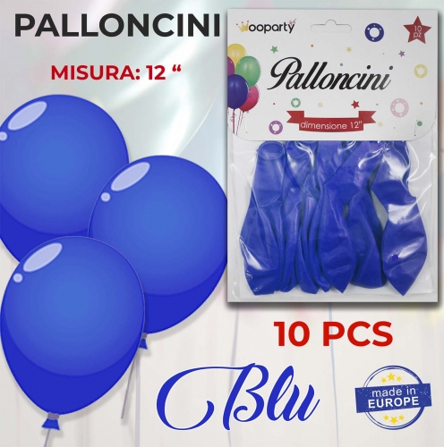Palloncini 12'' blu 10pezzi