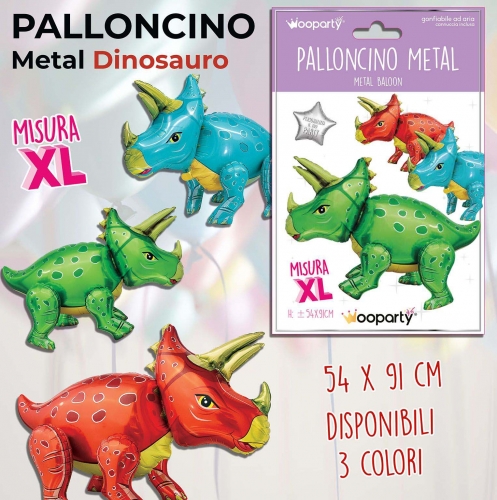 Palloncino mylar dinosauro 54x91cm