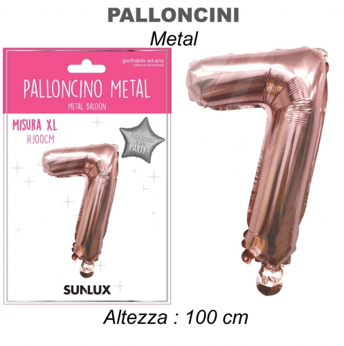 Palloncino golden rose metal 100cm n.7