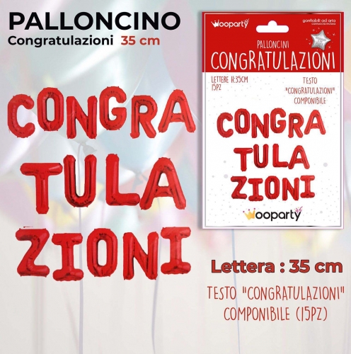 Palloncini congratulazioni 35cm